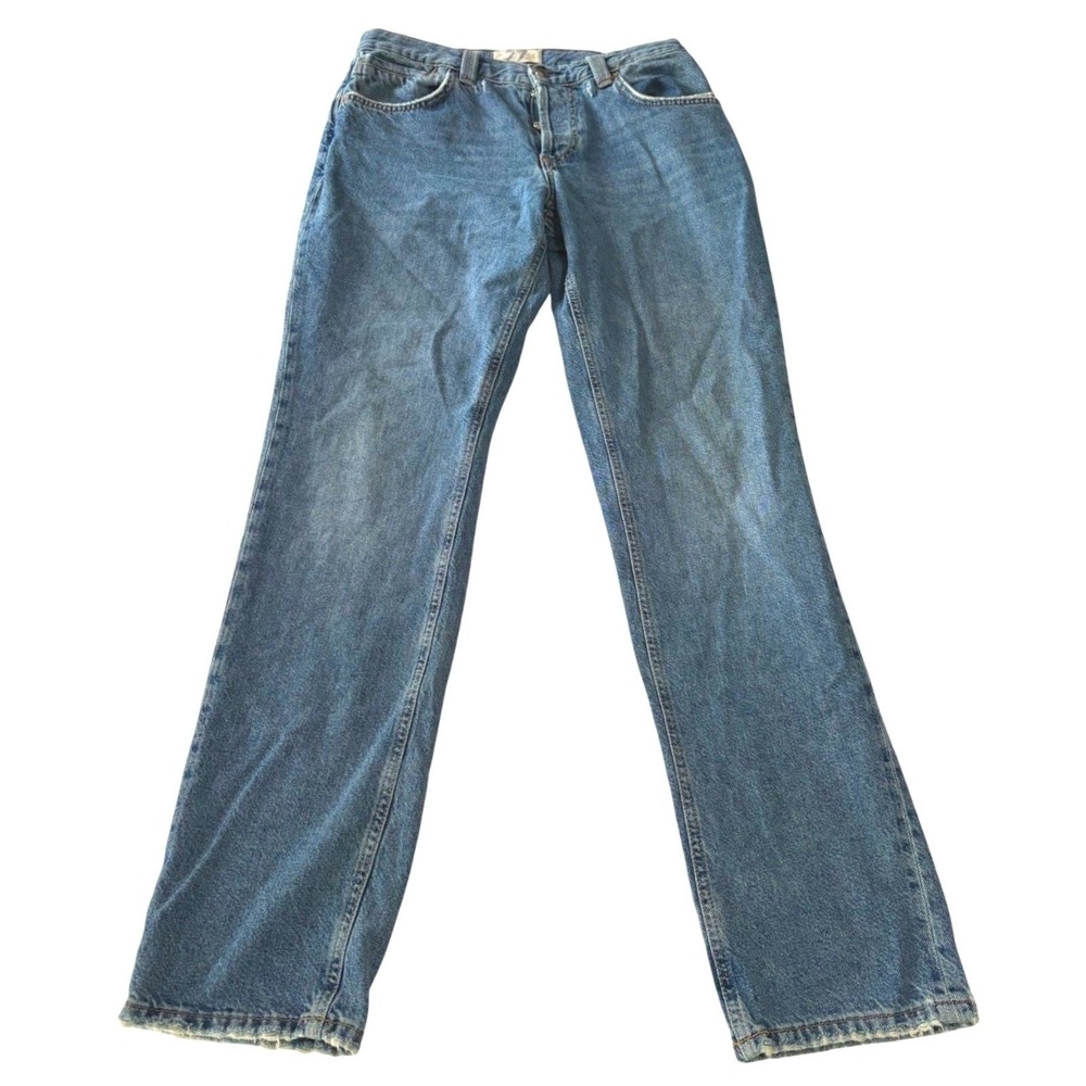 Free People We The Free NWT CRVY Siren Straight Leg Jeans Medium Wash Size 27